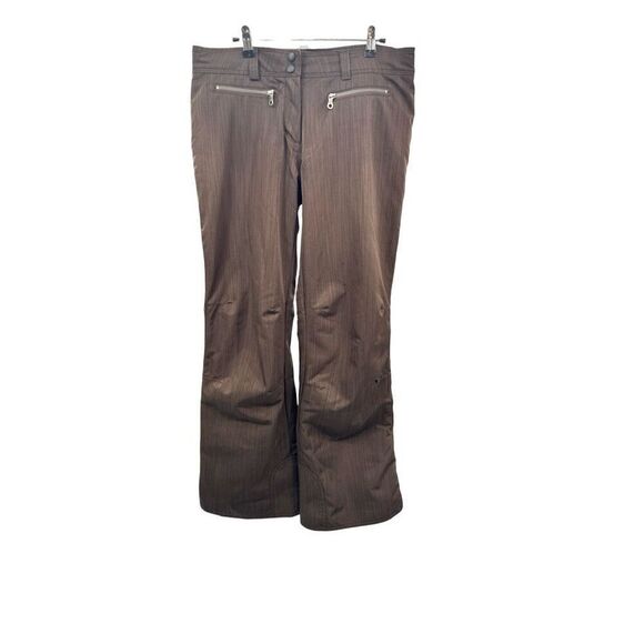 Obermeyer Lennox Snow Ski Pants Brown Womens Snowboarding Waterproof Size 10? - Picture 1 of 12